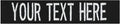 Custom Uniform Name Tapes Solid Colors. Black Fabric, 3.5 Inch Sew on