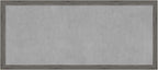 Amanti Art Grey Framed Magnetic Board 23x51 Oversize Vision Board for use with Magnets, 100% Metal Sheet to Display Items as Office Decor or for Home Organization in mudroom, Kitchen or Kids Room
