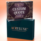 Custom Acrylic Sign Personalized, Custom Desk Name Plate, 18 Styles, (5"x7"), With Gift Box, USA Made by Acryluxe. (Fantasy)