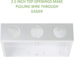 On-Q 42" Structured Media Enclosure with Hinged Cover Lock, 20 Gauge CRS, Versatile Mounting
