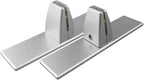 2 Pcs Sneeze Guard Clamp, Bracket Sneeze Guard Shield Base for Countertops, Stick On Heavy Duty Auminum Partition Guard Clamp, Panel Support Clamp Stand for Clear Desktop Counter Reception
