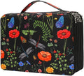 Vomgomfom Colored Pencil Case - 252 Slots Pencil Holder with Zipper Closure Twill Fabric Large Capacity Pencil Case for Watercolor Pens or Markers, Pencil Case Organizer for Artist (Black)