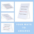 Dry Erase Board, Small Whiteboard with Stand, A4 Size 11.7 x 8.3 Inches with Two Dry Erase Markers