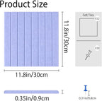 Cork Boards for Walls 48" x 36" Felt Board Alternative, 12 Pack Felt Wall Tiles Bulletin Board, Large Cork Board for Office Pin Board Tack Board Cork Boards