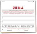 Vehicle Due Bill Form - 3-Part Carbonless Snap-Out 8.5 x 7.75 Car Dealership Service Agreement Forms, Auto Repair Vehicle Documentation Forms NCR - White, Canary, Pink - Pack of 100