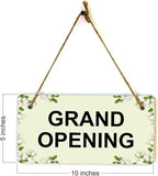 Signs ByLITA Magnolia White Personalized Hanging Wall or Door Sign (5 x 10") | Custom Signage for Your Home & Business
