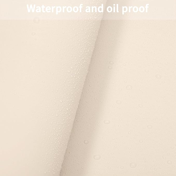 Zinkooat Leather Dresser Cover,1.8mm Thick,14x40 Inch,Dresser Protector Top,Dresser Top Protector,Dresser Cover Top,Dresser Top Cover,Dresser Cover Top for Bedroom.(Off White+Light Gray,14x40)