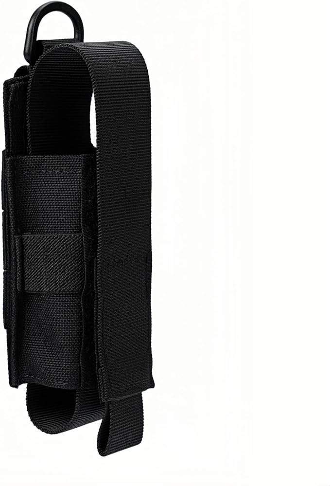Tactical Flashlight Holster MOLLE Torch Holder MK4 OC/Mace Pepper Spray Canister Carrier EDC Flash Light Pouch Multitool Case with Strap&Snap Clip for Duty/Combat Belt Backpack Vest Chest Rig