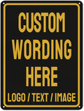 Custom Sign Bulk Personalized Metal Signs For Outdoor Indoor Business Home Store Office Yard Street Lawn Make Your Own Customized Signs With Your Logo Text Photo, 8x6inch
