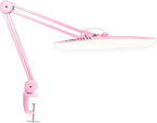 Neatfi XL 2,200 Lumens LED Task Lamp, 20W, 182 Pcs SMD LED, Dimmable, 4 Level Brightness, 3 Light Modes, Desk Light for Home, Office, Workbench (CCT, Pink)