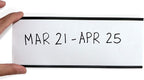 SmartSign (10-Pack) Magnetic C Channel Card Label Holders - 3" x 8" Metal Racks and Shelf Label Holders with Paper Inserts