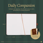 Happy Planner Disney Mickey Dot-Grid Journal for Office, School, or Journaling, Vegan Leather Notebook, A5 Size, 80 Pages, Espresso