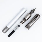 Monteverde USA Ritma Fountain Pen in Silver – Medium Nib, Balanced JoWo Stainless Steel, Refillable Ink Cartridge/Converter – Perfect for Professionals & Writing Enthusiasts