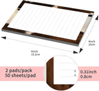 SXboxing Sticky Notes 4X6 Inches, 2 Pack Large Cute Self-Stick Pads, Bright Funny Memo Pads Easy to Stick for Home, Office Retro Cowhide