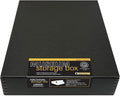 Lineco Archival 11 x 14 x 3 inches Museum Archival Storage Box, Drop Front Design, Acid-Free with Metal Edge. Preserves Photos Documents, Black