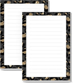 SXboxing Sticky Notes 4X6 Inches, 2 Pack Large Cute Self-Stick Pads, Bright Funny Memo Pads Easy to Stick for Home, Office Glitter Gold Leopard