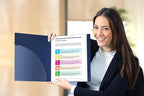Dunwell Presentation Binder 12-Pocket, Displays 24 Pages, 8.5x11 Portfolio Binder with Plastic Sleeves, Storage and Organizer for Documents, Certificates, Projects, Photos (3 Pack, Blue)