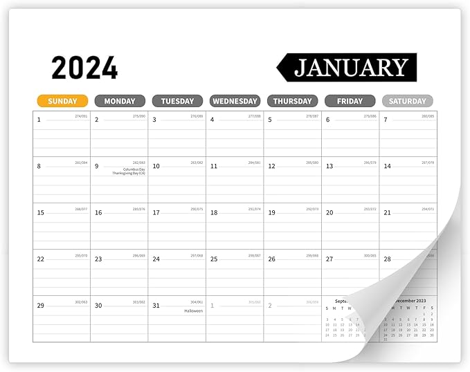 Desk Calendar 2025-2026 – 18-Month Desktop Calendar from July 2025 to December 2026, for Office, School & Home Use – Large Teacher Desk Calendar 22x17 (white)