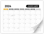 Desk Calendar 2025-2026 – 18-Month Desktop Calendar from July 2025 to December 2026, for Office, School & Home Use – Large Teacher Desk Calendar 22x17 (white)