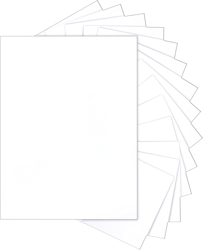 Silunkia 100 Sheets White Cardstock 8.5 x 11 Printer Paper, 200gsm/75lb Heavyweight White Paper Card Stock for Certificates, Invitations, Cards Making, Business Cards, School Crafting