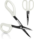 LOOPSEED Precision Gardening Scissors Plant Trimming Pruning Shears Garden Pruners for Orchid Bonsai Hydroponic Flower Clipper Garden Snip 8 Inch Long