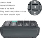 BESTWYA Calculators, Large Button Calculator with Angled LCD Display 12-Digit Dual Power Handheld Desktop Feature for Office, School, Home(Black, Pack of 5)
