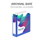 Samsill 3 Inch 3 Ring Binder, Made in USA, Economy Round Ring, Clear View Cover, 550 Sheet Capacity - for School, Home, Office -Dark Blue