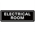 Electrical Room Sign - Premium Durable Acrylic Material, Super Strong Self-adhesive, Quick Installation, Suitable for Your Home and Business (9 × 3 Inches, Black)