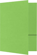 LUXPaper 9 x 12 Presentation Folders in 100 lb. Limelight with 2 Pockets, Holder for Standard 8 1/2 x 11 Paper, Professional Documents, Brochures, School Reports, 100 Pack (Lime Green)