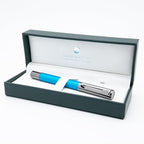 Monteverde USA Ritma Fountain Pen in Turquoise – Medium Nib, Balanced JoWo Stainless Steel, Refillable Ink Cartridge/Converter – Perfect for Professionals & Writing Enthusiasts