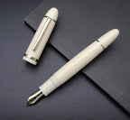 JINHAO X159 Fountain Pen (EF Nib 0.38mm, Ivory White with Gold Clip)