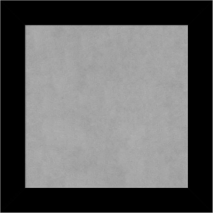 Amanti Art Black Framed Magnetic Board 25x25 Medium Vision Board for use with Magnets, 100% Metal Sheet to Display Items as Office Decor or for Home Organization in mudroom, Kitchen or Kids Room