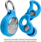CURVD Live Stylish High-Fidelity Concert Earplugs for Live Events up to 14 dB Noise Reduction, 5 Tip Sizes & Carry Case