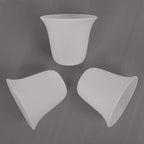 Eumyviv 3 Pack Bell Shaped Frosted Glass Lamp Shade Replacement with 1-5/8-inch Fitter Opening for Ceiling Fan Light Kit Wall Sconce Pendant Light Fixture A00046
