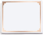 PaperDirect Copper on White Classic Specialty Certificates, 8½ x11, Foil Accents, 50 Count, Certificates And Awards Paper, For School, Work, Diplomas & Award Certificates