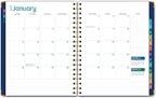 HARDCOVER 2026 Planner, 8.5"x11": 14 Months (November 2025 - December 2026), Daily Weekly Monthly Planner, Yearly Agenda, Bookmark, Pocket Folder and Sticky Note Set (Dragonflies)