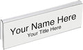 50-Pack 8.5" x 2" Acrylic Name Plate for 1/4" Cubicle Wall Glass – Custom Name Sign Holder – Single Sided Acrylic Display Stands - Placard Label Holder Use for Classroom, Offices, Office Door
