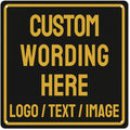 Custom Sign Bulk Personalized Metal Signs For Outdoor Indoor Business Home Store Office Yard Street Lawn Make Your Own Customized Signs With Your Logo Text Photo, 8x8inch