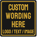 Custom Sign Bulk Personalized Metal Signs For Outdoor Indoor Business Home Store Office Yard Street Lawn Make Your Own Customized Signs With Your Logo Text Photo, 8x8inch
