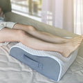 BlissfulNest Leg Elevating Pillow Leg Elevation Pillow for Legs/Knee/Ankle Post Surgery Memory Foam Cooling Fabric Eases Legs/Feet/Calves Pressure Speeds Post Surgery Recovery