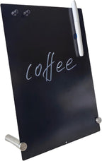 12 x 9 Inch Magnetic Bulletin Board Dry Erase Memo Board Freestanding Metal Easel for Magnet Display for Tabletop Desktop Home Office Decor
