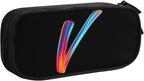 Pazacon Cute Initial Pencil Case for Kids Students, Large Capacity Pencil Pouch for Boys Girls, Letter Design Pencil Box Pen Bag Office Stationery Organizer, Rainbow Letter V