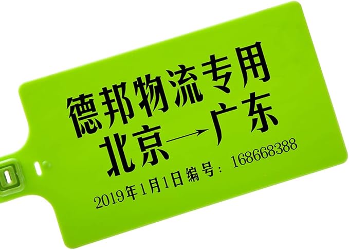 400Pcs Plastic Seals Shipping Label Tags, Writable Marker Big Sign Tie for Logistics, 255mm Total Length Self Locking Inventory Waterproof Tag Fastener with 3 Marker Pen (Green)