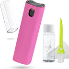 Screen Cleaner Touchscreen Mist Spray, walrfid Cleaning Kit for Electronic Smart Phone TV, Laptop, Tablet, PC, Computer LCD Flat Screens, Eyeglasses, Compatible with iPhone iPad MacBook Pro - Hot Pink