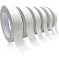 Double-Sided Fabric Tape, Hem Tape No Sew Double Sided Tape for Crafts Arts, 6 Rolls Strong Adhesive Cloth Sewing Tape for Hemming, Clothing Repairs, Pants, DIY Projects, Paper Backing (0.6/0.8/1inch)