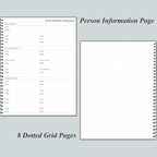 Daily Planner Undated - A4 To Do List Notebook Hourly Schedules, Spiral Appointment Planner for Women and Men,PVC Hardcover, Inner Pocket, Elastic Closure, 8.5" x 11", Grey