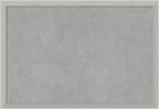 Amanti Art Silver Framed Magnetic Board 18x26 Medium Vision Board for use with Magnets, 100% Metal Sheet to Display Items as Office Decor or for Home Organization in mudroom, Kitchen or Kids Room