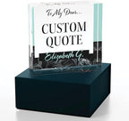 Custom Acrylic Sign Personalized, Custom Desk Name Plate, 18 Styles, (4"x4"), With Gift Box, USA Made by Acryluxe. (Holman)