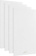 AudioSilk Acoustic Panels, 4 Pack ROOM KIT, Large, 46" x 23", Pure White
