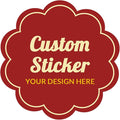 Custom 100,150pcs Personalized Stickers with Any Design Image Logo Text for Business, Thank You Labels, 1/2/3/4 inch (Flower)